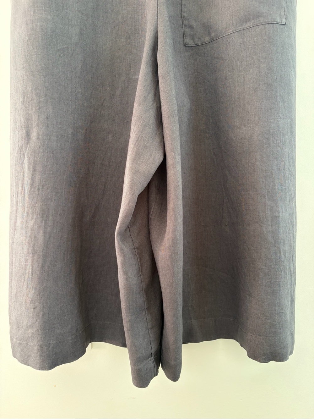 COS Sleeveless Wide-Leg Linen Jumpsuit in Dark Gray, S - Picture 14 of 16